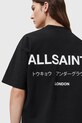 AllSaints t-shirt bawełniany czarny W202JC