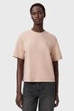 AllSaints tricou din bumbac uni bej W220JC