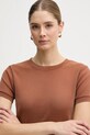 United Colors of Benetton t-shirt brązowy 33UXD10B8