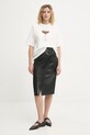 Never Fully Dressed t-shirt bawełniany NFDTO1928 biały AW25