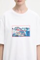 Хлопковая футболка Fiorucci Winter Waterskiing Print Boxy белый W25FWJTS003CJ01WH01