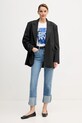 Dkny t-shirt KNIT TOPS P5GHZWNA biały AW25