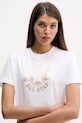 Converse t-shirt bawełniany biały CVW5T845