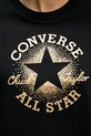 Converse t-shirt bawełniany CVW5T845 czarny