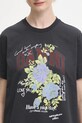 Бавовняна футболка GANNI Basic Cotton Jersey Rose T4342 сірий