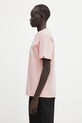 Βαμβακερό μπλουζάκι A Bathing Ape College 001TEL302001L ροζ AW25