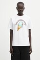 Βαμβακερό μπλουζάκι A Bathing Ape Ice Cream κανονικό λευκό 001TEL302043L