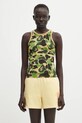 A Bathing Ape top bawełniany ABC Camo Tank Top pozostałe zielony 1L30208001