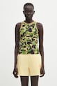 A Bathing Ape top bawełniany ABC Camo Tank Top pozostałe zielony 1L30208001