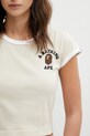 A Bathing Ape t-shirt bawełniany College beżowy 001CSL302011L