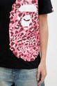 A Bathing Ape t-shirt bawełniany Wild Leopard czarny 001TEL802065L