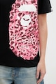 A Bathing Ape t-shirt bawełniany Wild Leopard czarny 001TEL802065L