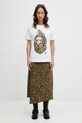 A Bathing Ape t-shirt bawełniany Wild Leopard 002TEL802022L biały
