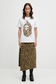 A Bathing Ape t-shirt bawełniany Wild Leopard 002TEL802022L biały