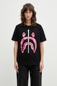A Bathing Ape t-shirt bawełniany Camo Shark nadruk czarny 001TEL802062L