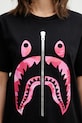 A Bathing Ape t-shirt bawełniany Camo Shark czarny 001TEL802062L