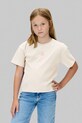 Calvin Klein Jeans t-shirt bawełniany dziecięcy nadruk beżowy IG0IG02136.9BYA