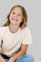 Calvin Klein Jeans t-shirt bawełniany dziecięcy IG0IG02136.9BYA beżowy