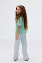 Детская хлопковая футболка Calvin Klein Jeans бирюзовый IG0IG02136.9BYA