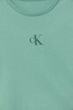 Detské bavlnené tričko Calvin Klein Jeans tyrkysová IG0IG02136.9BYA