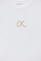 Дівчинка Дитяча бавовняна футболка Calvin Klein Jeans IG0IG02972.116.9BYA білий