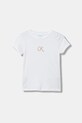 Calvin Klein Jeans t-shirt bawełniany dziecięcy nadruk biały IG0IG02972.128.176.9BYA