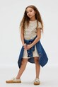 Дитяча бавовняна футболка Calvin Klein Jeans бавовна бежевий IG0IG02992.9BYA