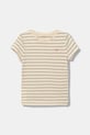 Calvin Klein Jeans t-shirt bawełniany dziecięcy IG0IG02992.9BYA beżowy AW25