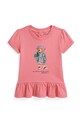 Bavlněné tričko Polo Ralph Lauren kulatý růžová 310982153001