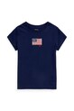 Dětské bavlněné tričko Polo Ralph Lauren kulatý námořnická modř 312971138002