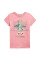 Polo Ralph Lauren tricou din bumbac bumbac roz 313971860001