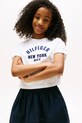 Дитяча бавовняна футболка Tommy Hilfiger аплікація білий KG0KG08635.9BYA