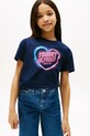 Tommy Hilfiger t-shirt bawełniany dziecięcy nadruk granatowy KG0KG08640.9BYA
