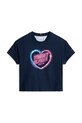 Tommy Hilfiger t-shirt bawełniany dziecięcy KG0KG08640.9BYA granatowy AW25