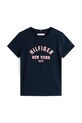 Tommy Hilfiger t-shirt bawełniany dziecięcy KG0KG08813.9BYA granatowy AW25
