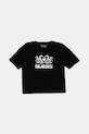 Guess t-shirt dziecięcy z elastanem czarny J5YI02.K6YW4.9BYA