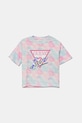 Guess t-shirt dziecięcy z elastanem różowy J5YI07.K6YW4.9BYA