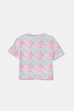 Guess t-shirt dziecięcy J5YI07.K6YW4.9BYA różowy AW25