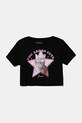 Детска памучна тениска Guess еластичен черен J5YI08.K6YW4.9BYA
