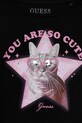 Момиче Детска памучна тениска Guess J5YI08.K6YW4.9BYA черен
