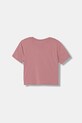 Guess t-shirt dziecięcy J5YI31.K6YW4.9BYA różowy AW25