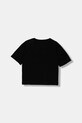 Guess t-shirt bawełniany dziecięcy J5YI33.K8HM4.9BYA czarny AW25