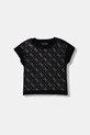 Guess t-shirt dziecięcy wzorzyste czarny J5YI37.K6YW4.9BYA