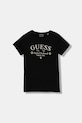 Дитяча бавовняна футболка Guess аплікація чорний J5YI40.I3Z14.9BYA