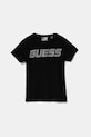 Guess t-shirt dziecięcy aplikacja czarny J5YI42.KCIV1.9BYA