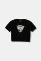 Guess t-shirt dziecięcy z elastanem czarny J5YI45.K6YW4.9BYA