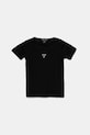 Guess t-shirt dziecięcy z elastanem czarny J5YP03.KB1O1.9BYA