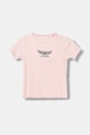 Guess t-shirt dziecięcy aplikacja różowy K5YI11.KCSQ4.9BYA