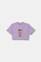 adidas tricou copii print violet JM0830