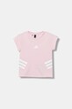 adidas t-shirt dziecięcy z elastanem różowy JM0858